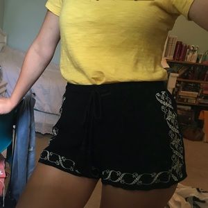 Black and White Soft Shorts